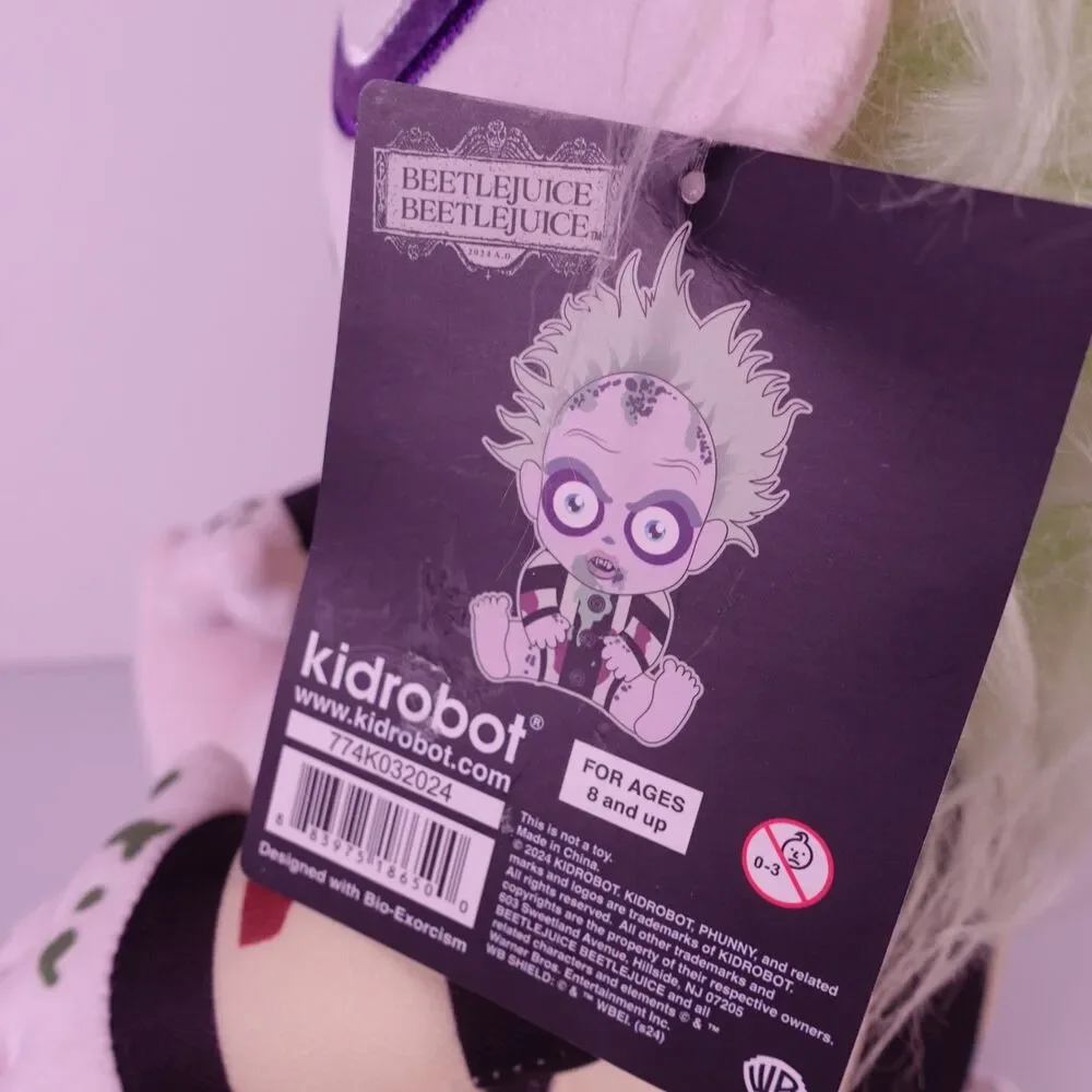 Baby Beetlejuice Large Plush Figure Kidrobot Phunny Horror Bio-Exorcism NWT